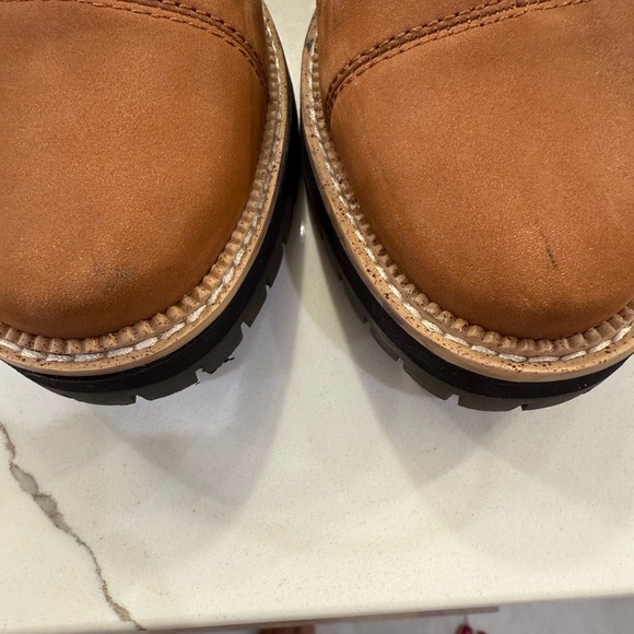 Toms Brown Ankle Boots with Leopard Accent - Picture 7 of 7